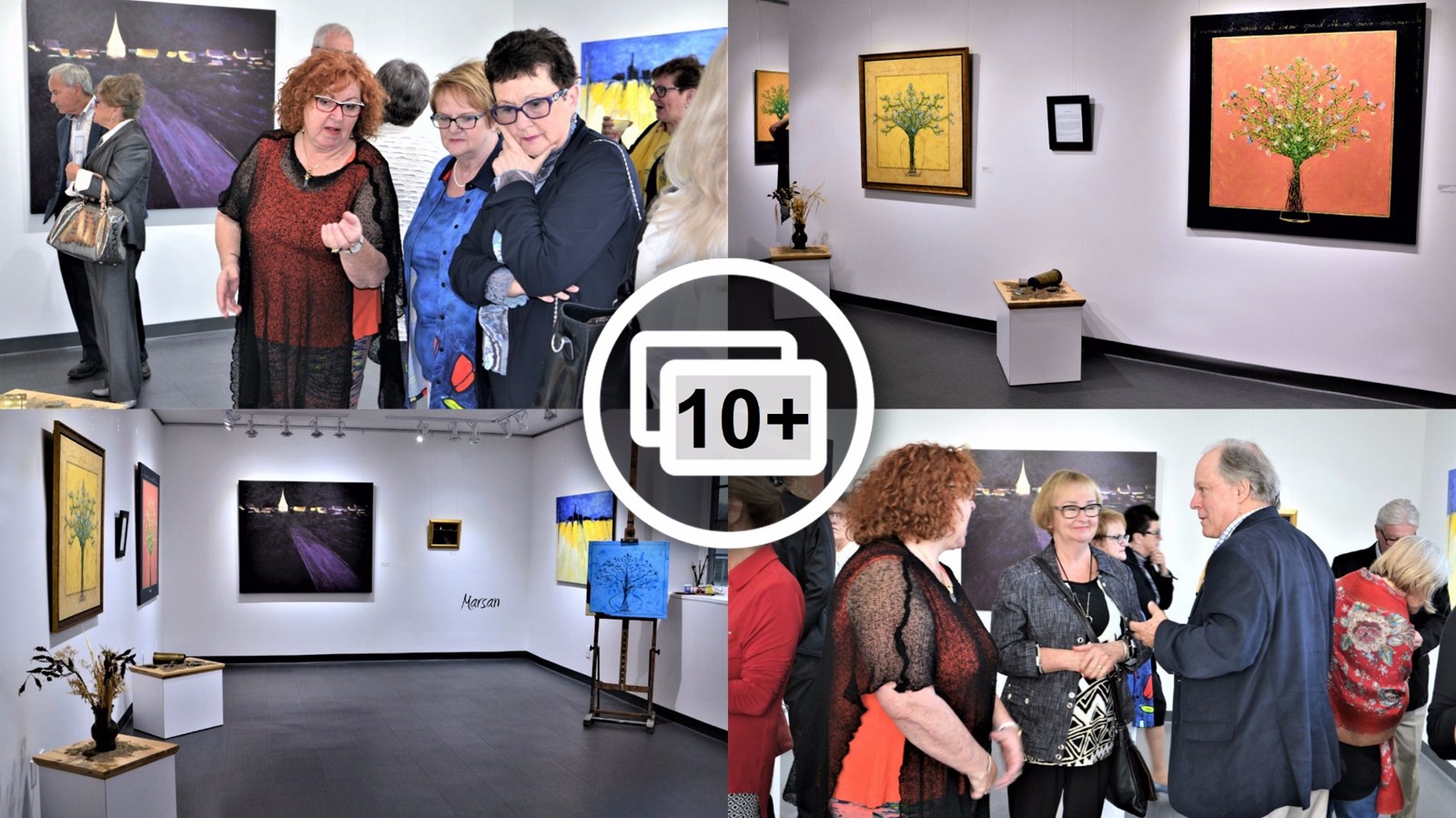 Le vernissage de l'exposition « Peindre en Beauce », présenté par l'artiste beauceronne multidisciplinaire Lyse Marsan, a eu lieu le dimanche 10 septembre 2017 à la Galerie d'art de Sainte-Marie.
