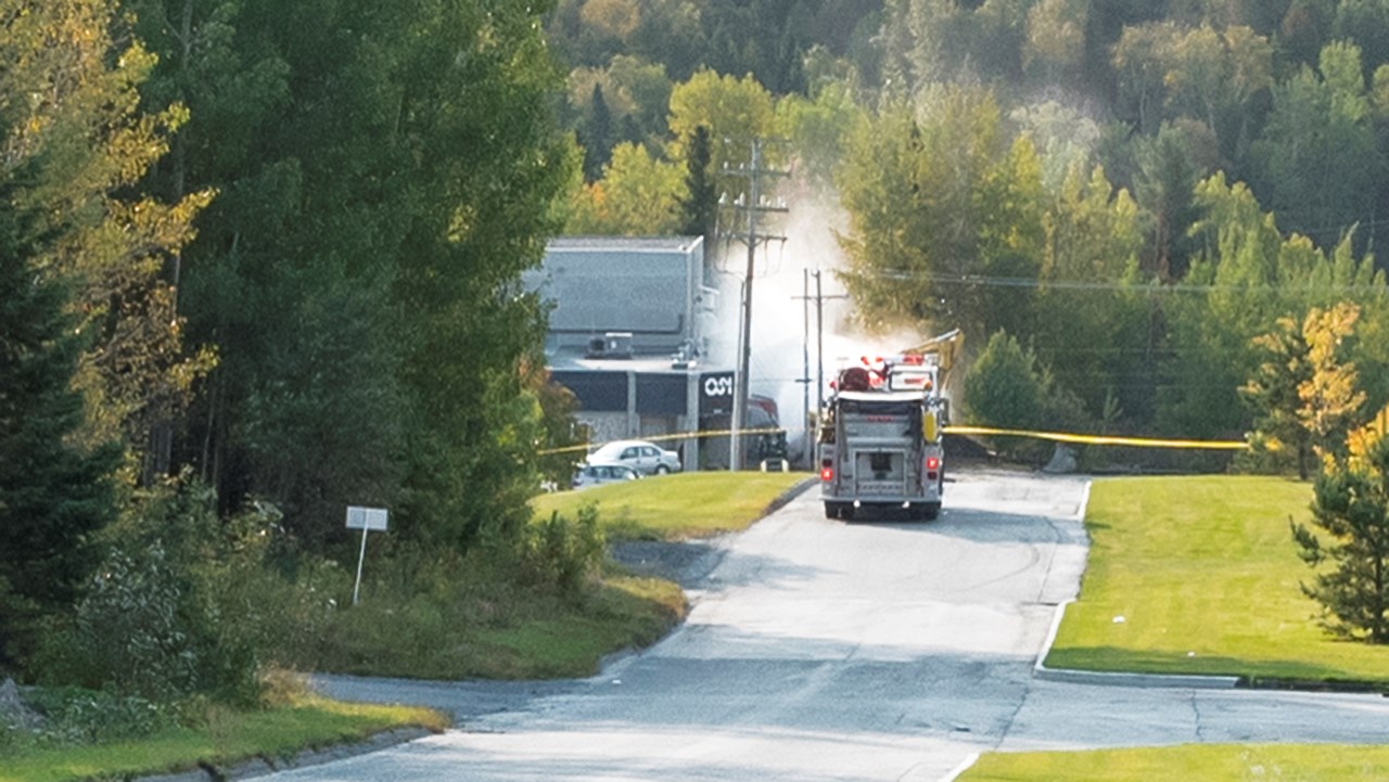 Les pompiers de la ville de Saint-Georges se sont déplacés dans le secteur du parc industriel à Saint-Georges ce matin, le 15 septembre 2017, vers 7 h 50, pour une fuite de gaz.