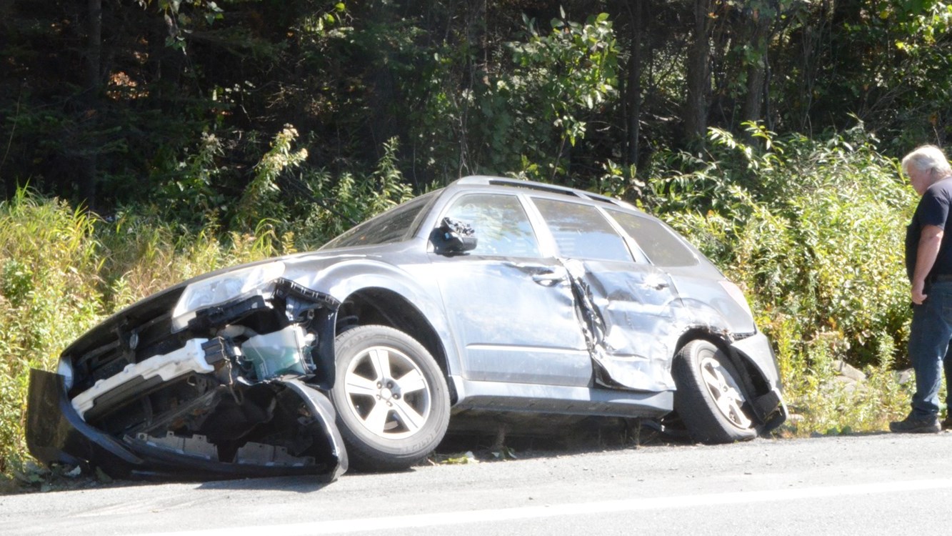 Accident sur la 204