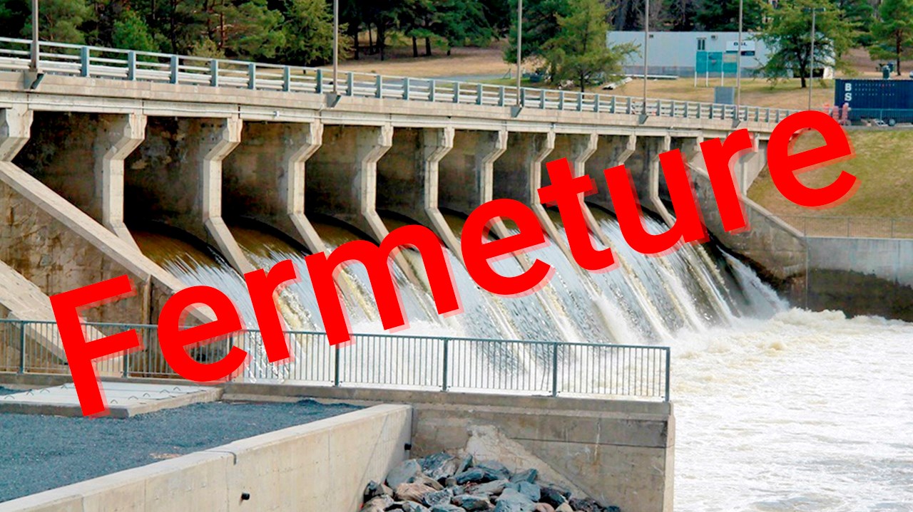 Fermeture temporaire du barrage Sartigan à la circulation