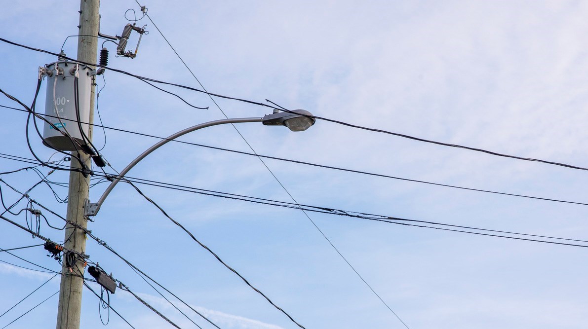 Aucune résidence de la rue n'a été affectée par l'incendie mais des câbles électriques ont été touchés par les flammes.