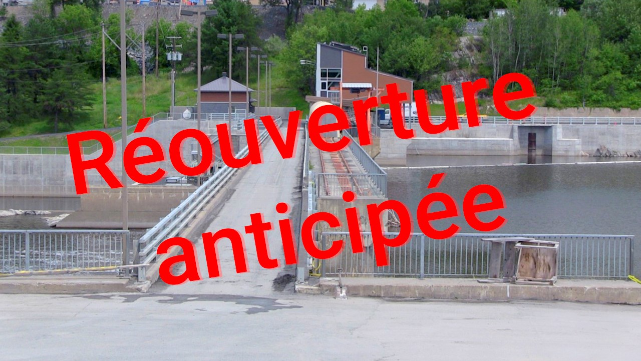 Réouverture anticipée du barrage Sartigan à Saint-Georges