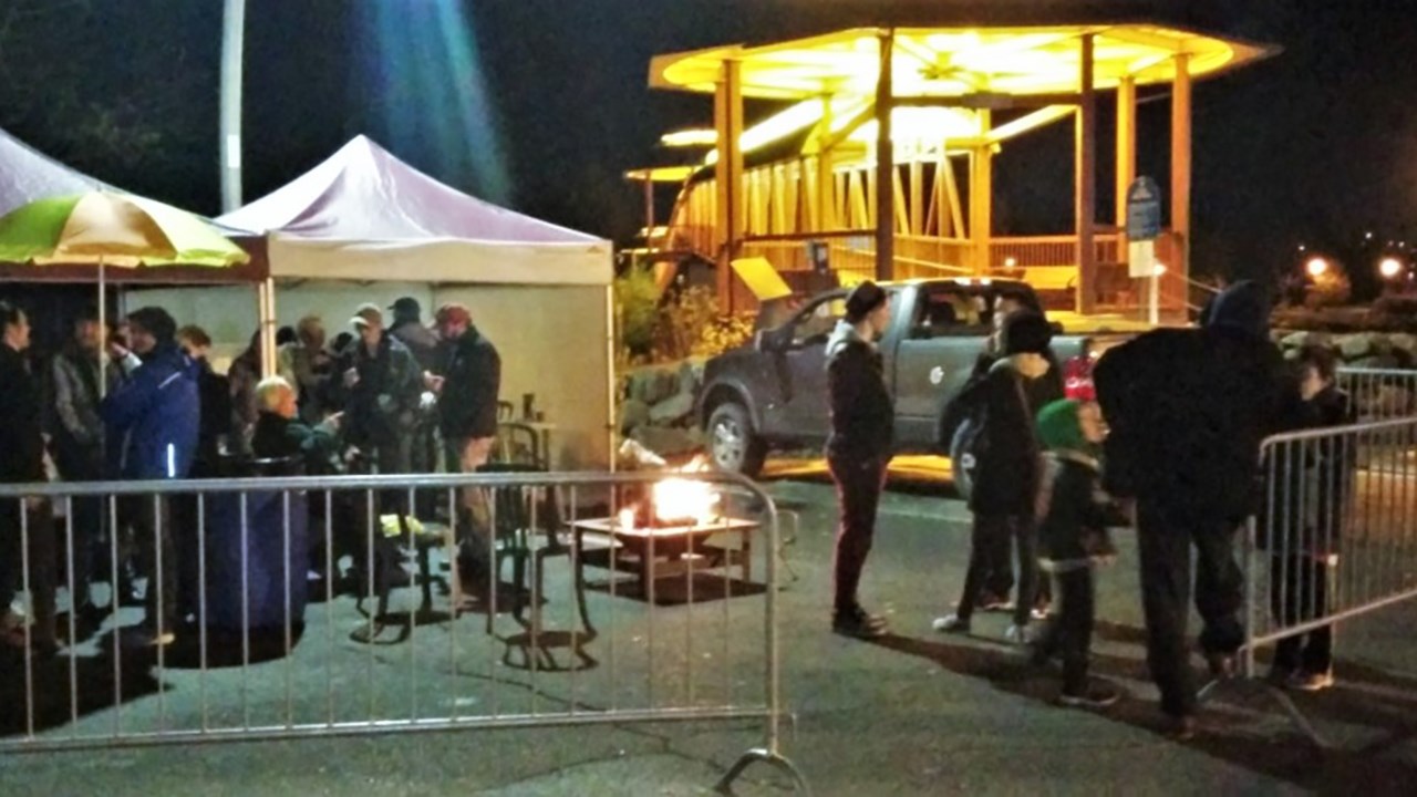 L'édition 2014 de la Nuit des sans-abri de Saint-Georges.
