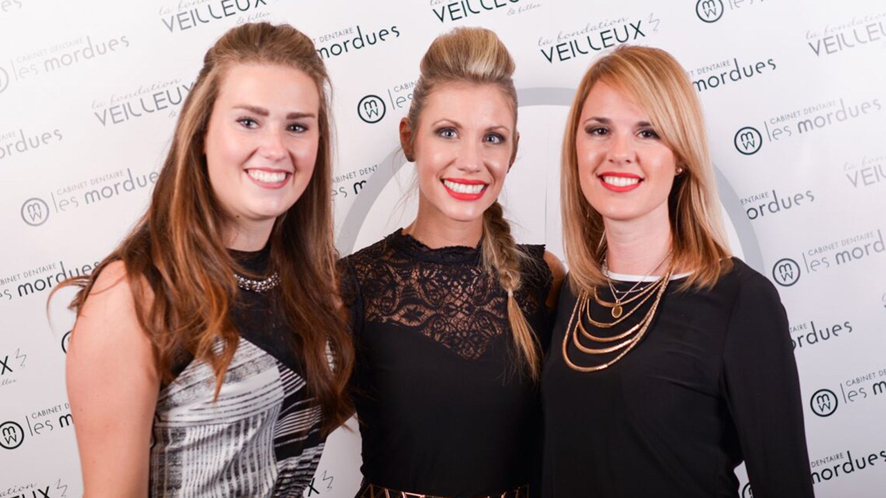 Le comité organisateur de la soirée V-stylé. De gauche à droite : Marie-Noel Routhier, Anne-Marie Veilleux et Maude Gilbert.