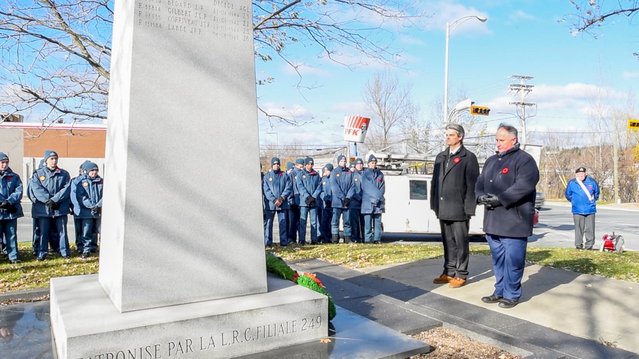 Près de 200 personnes rendent hommage aux militaires disparus à St-Georges