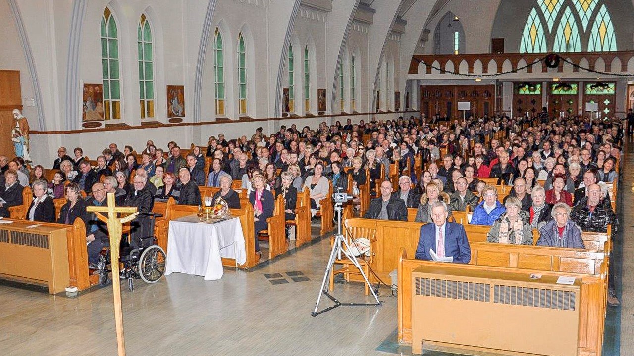 Hommage aux disparus de la Maison Catherine de Longpré à l'église de l'Assomption 