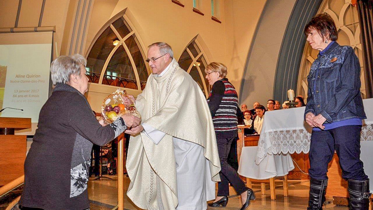 Hommage aux disparus de la Maison Catherine de Longpré à l'église de l'Assomption 