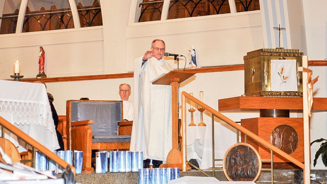 Hommage aux disparus de la Maison Catherine de Longpré à l'église de l'Assomption 