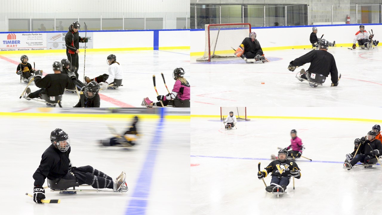 Initiation au hockey sur luge, un sport ouvert à tous qui abolit les handicaps