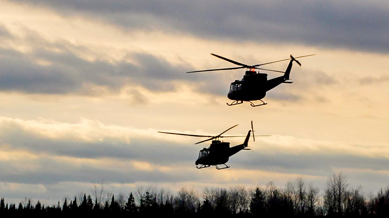 Dans les coulisses de la promenade en hélicoptères des cadets de l'air de Saint-Georges