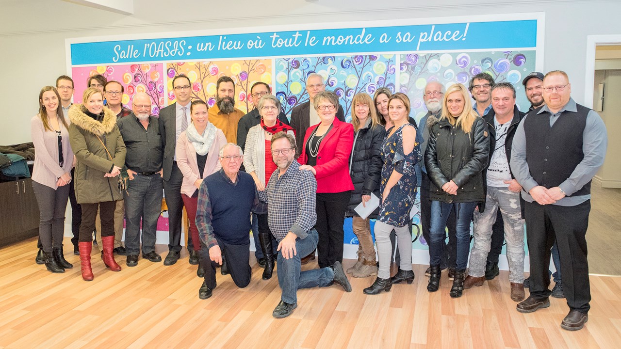 Inauguration du nouveau local du comptoir d'aide alimentaire OASIS à Saint-Jules 