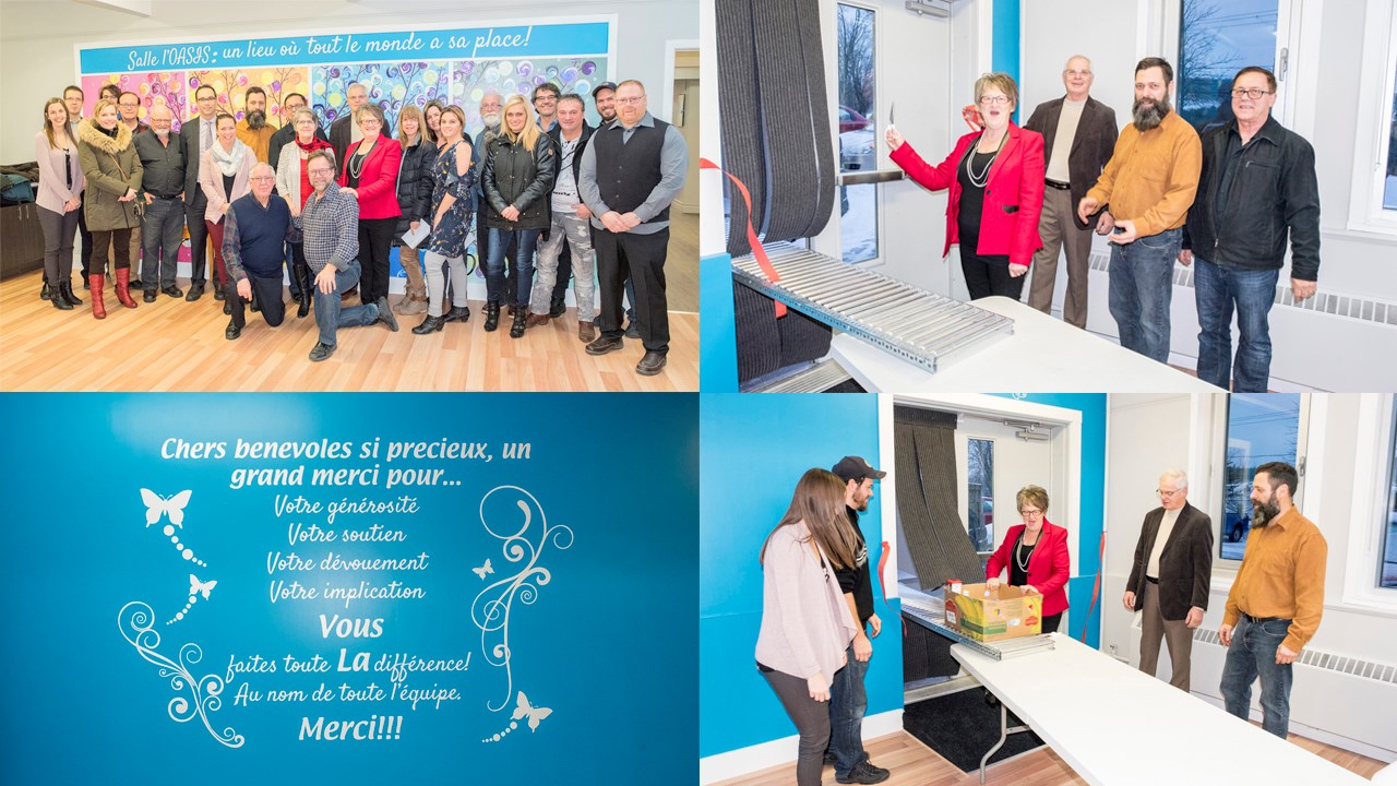 Inauguration du nouveau local du comptoir d'aide alimentaire OASIS à Saint-Jules 