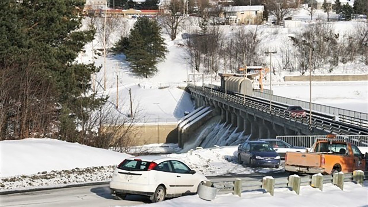 Fermeture temporaire de la voie de circulation du barrage Sartigan