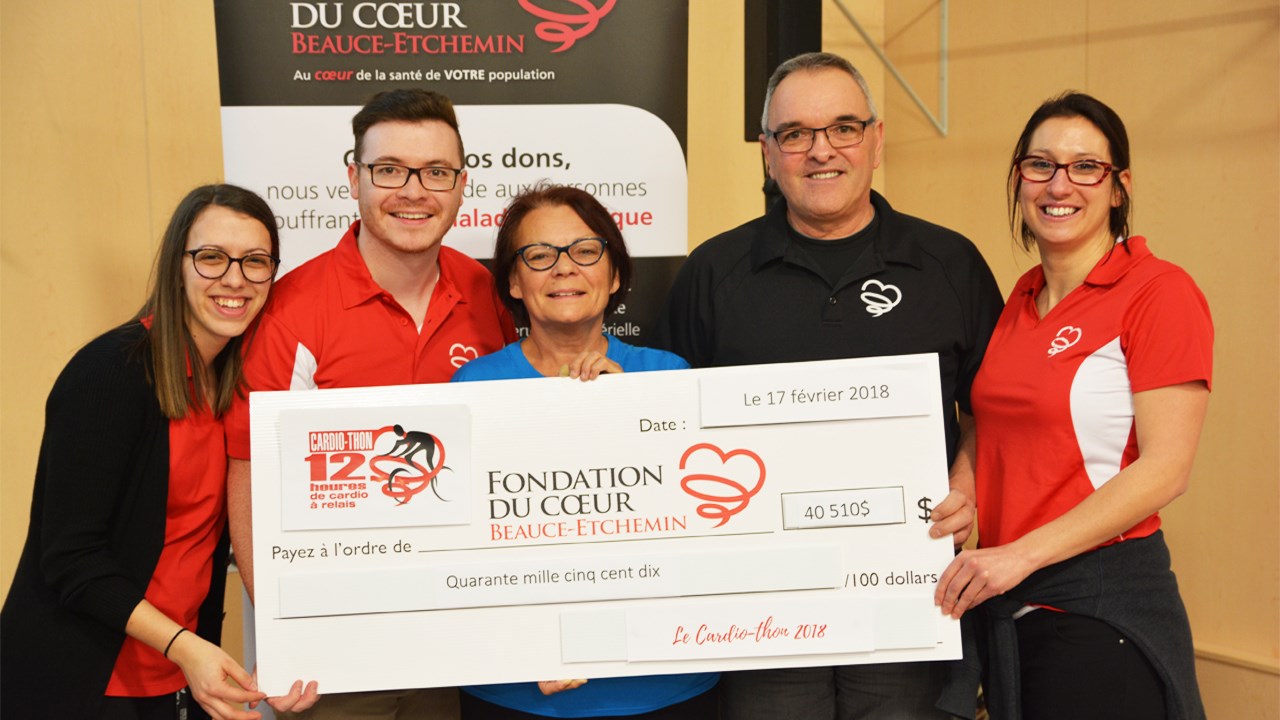 Cinquième édition du Cardio-thon à St-Georges : plus de 40 000 $ ont été récoltés