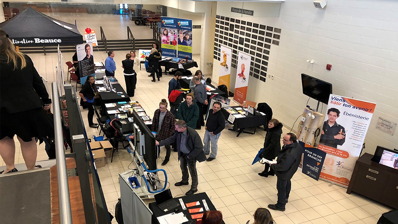Un joli succès pour la foire de l'emploi Beauce-Nord