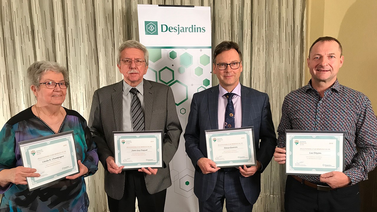 Mme Cécile Rancourt-Champagne, M. Jean-Guy Paquet, M. Denys Quirion et M. Luc Doyon.