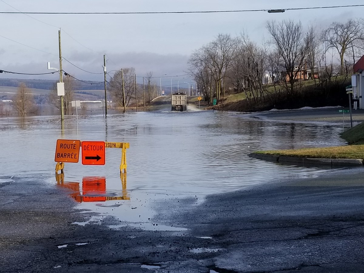 Photos de l'inondation printanière à Vallée-Jonction, St-Joseph et Beauceville