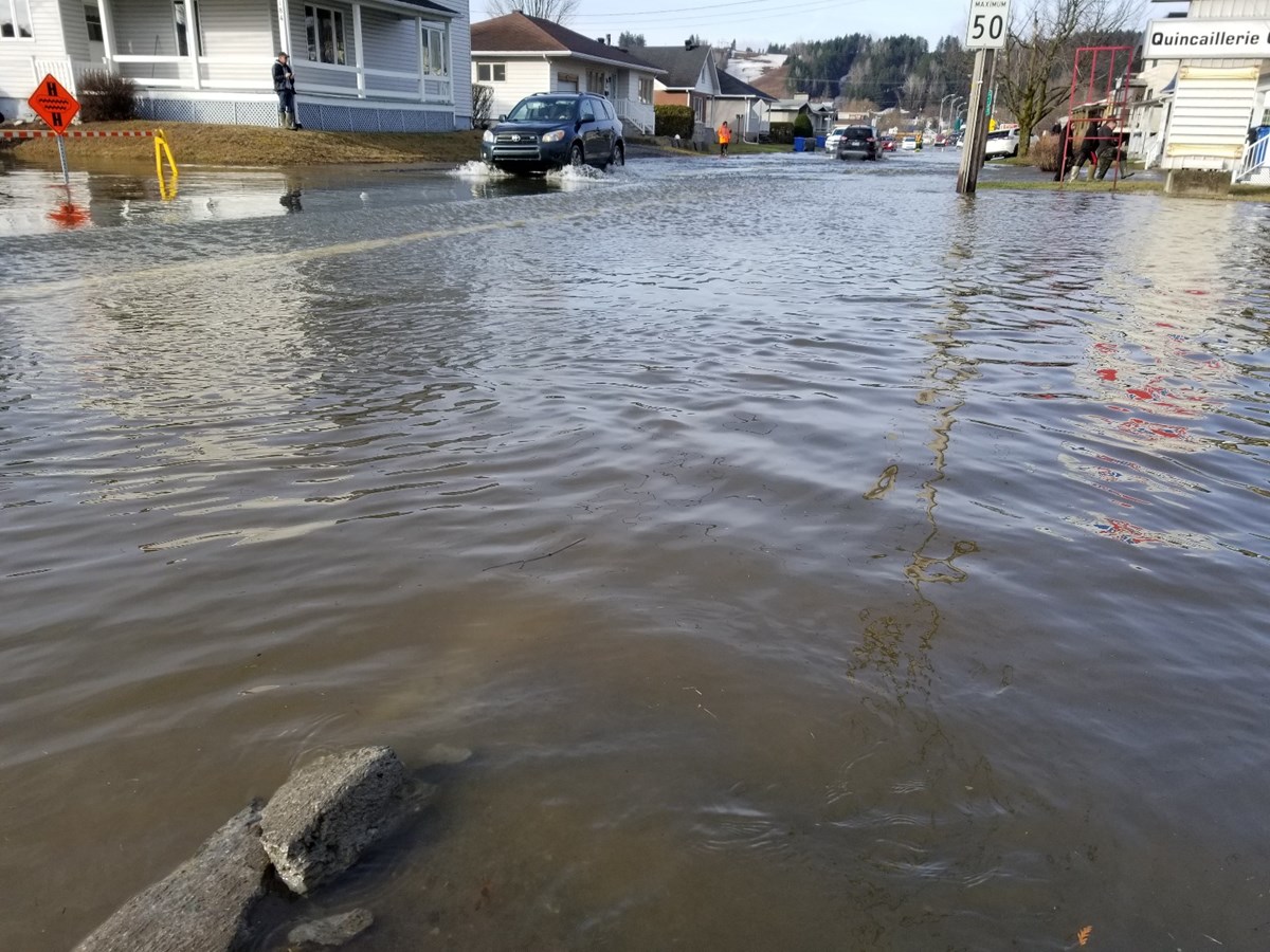 Photos de l'inondation printanière à Vallée-Jonction, St-Joseph et Beauceville