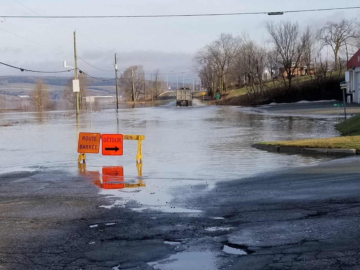 Photos de l'inondation printanière à Vallée-Jonction, St-Joseph et Beauceville