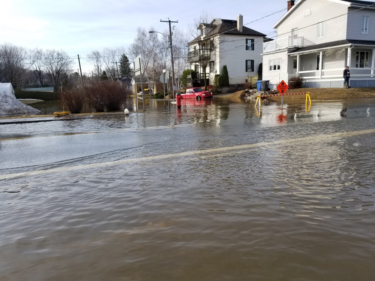 Photos de l'inondation printanière à Vallée-Jonction, St-Joseph et Beauceville