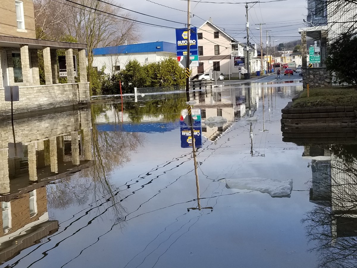 Photos de l'inondation printanière à Vallée-Jonction, St-Joseph et Beauceville
