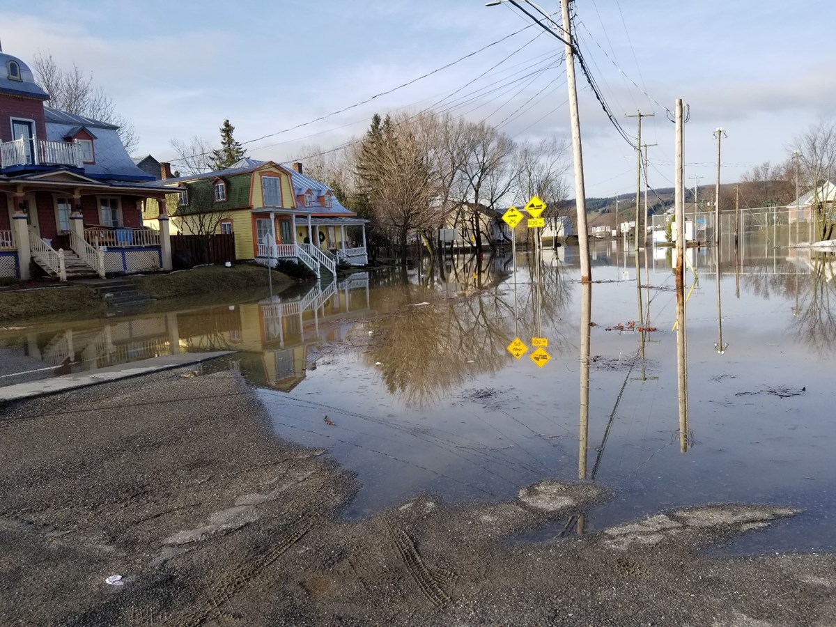 Photos de l'inondation printanière à Vallée-Jonction, St-Joseph et Beauceville