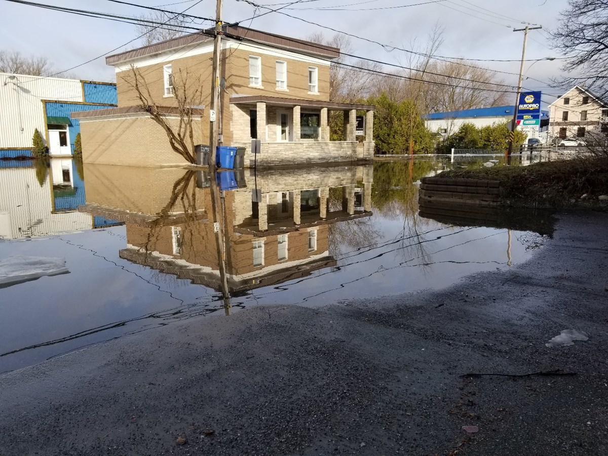 Photos de l'inondation printanière à Vallée-Jonction, St-Joseph et Beauceville