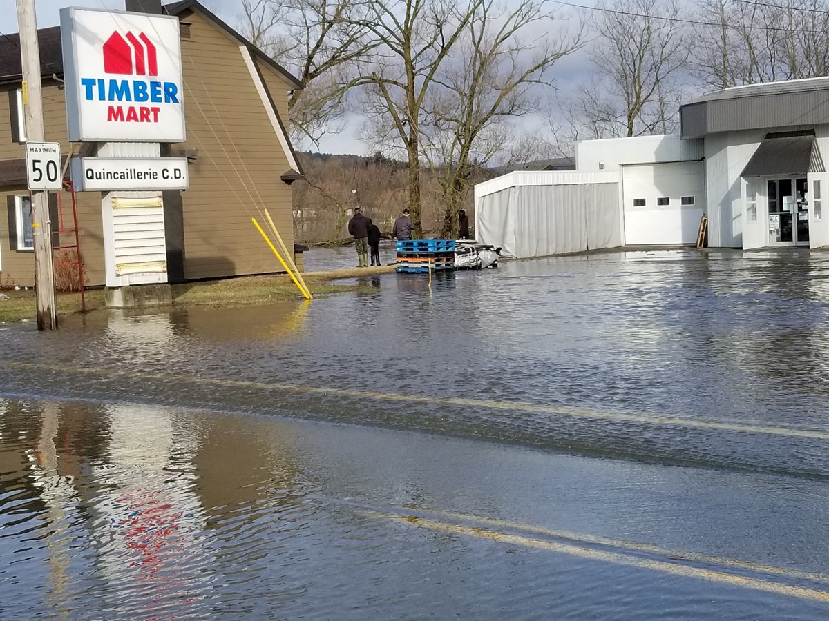 Photos de l'inondation printanière à Vallée-Jonction, St-Joseph et Beauceville