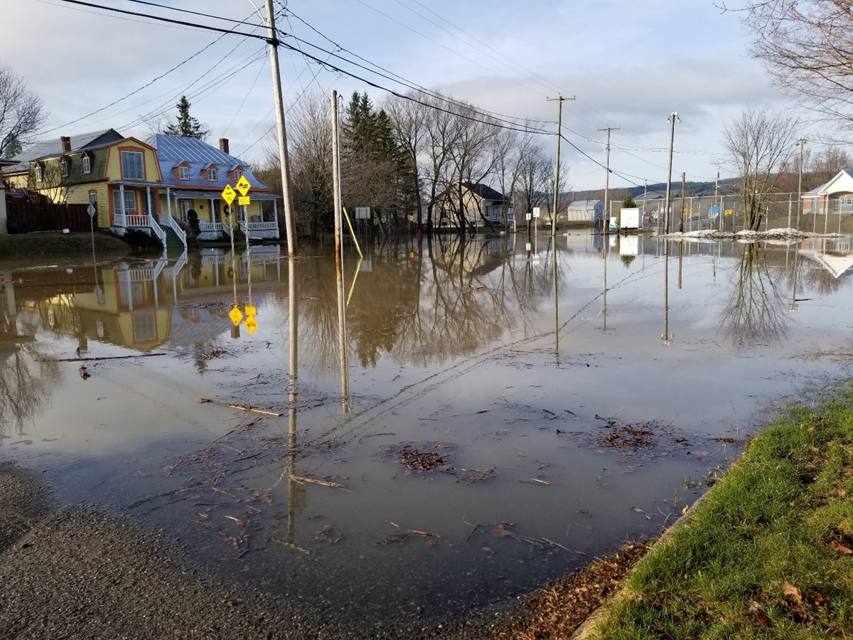 Photos de l'inondation printanière à Vallée-Jonction, St-Joseph et Beauceville
