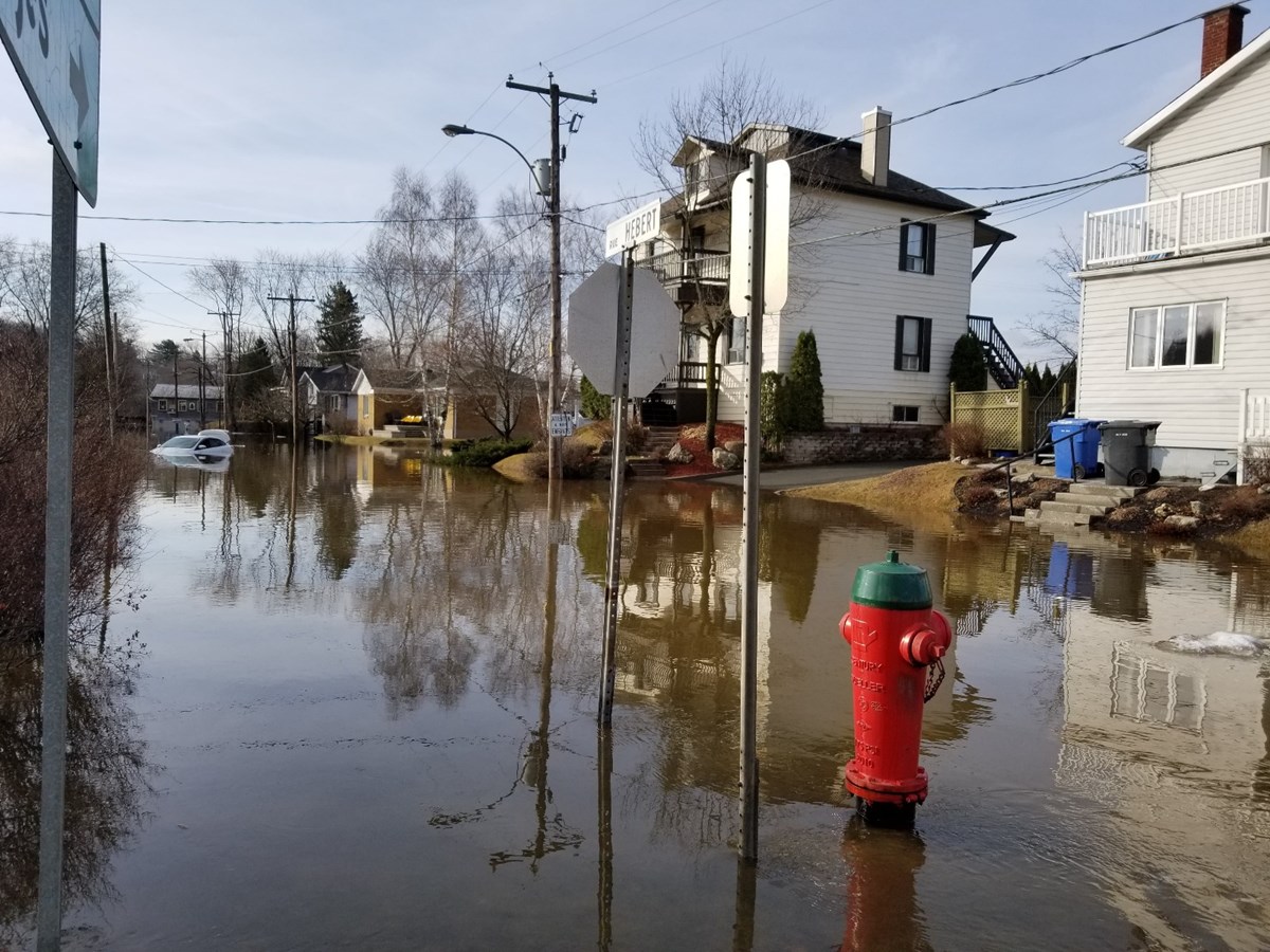 Photos de l'inondation printanière à Vallée-Jonction, St-Joseph et Beauceville