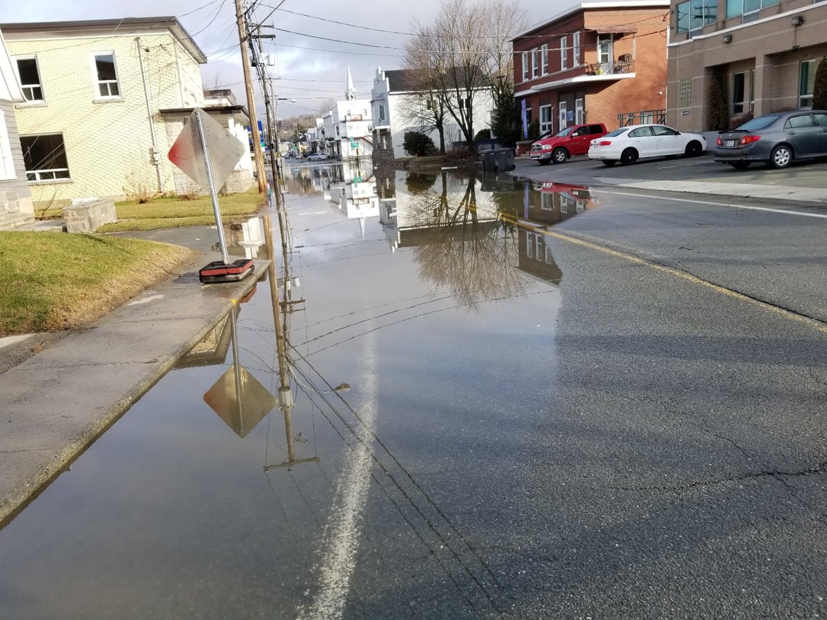 Photos de l'inondation printanière à Vallée-Jonction, St-Joseph et Beauceville