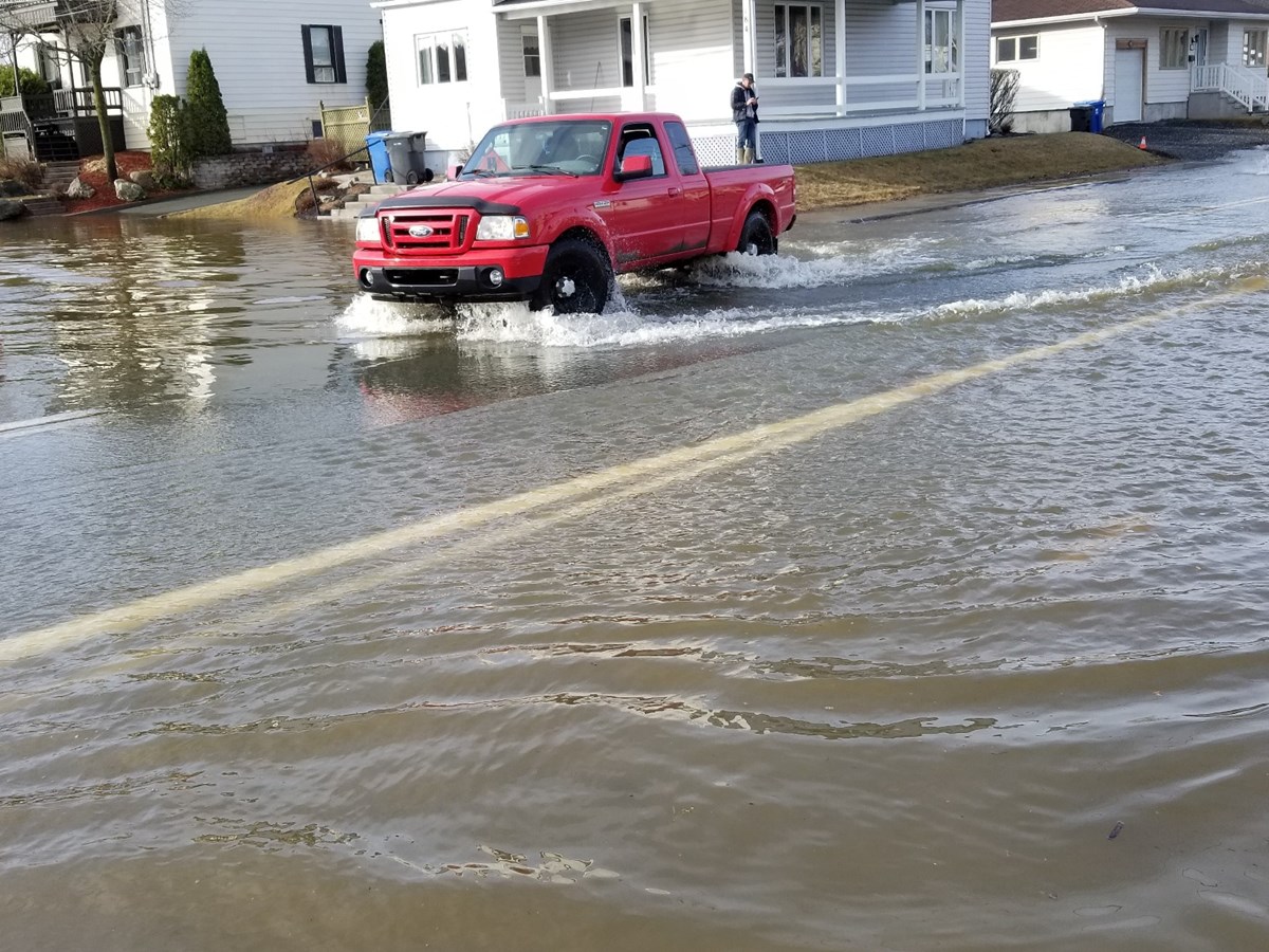 Photos de l'inondation printanière à Vallée-Jonction, St-Joseph et Beauceville