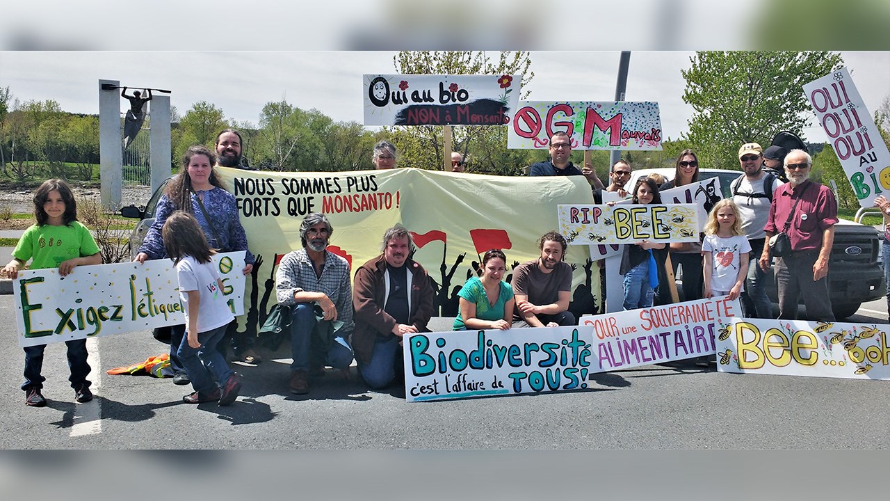 La marche contre Monsanto du samedi 19 mai 2018 a rassemblé une trentaine de personnes à Saint-Georges.