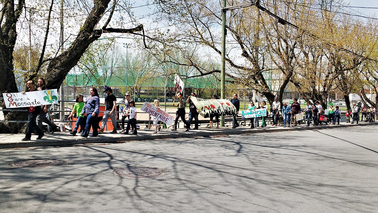 La marche contre Monsanto du samedi 19 mai 2018 a rassemblé une trentaine de personnes à Saint-Georges.