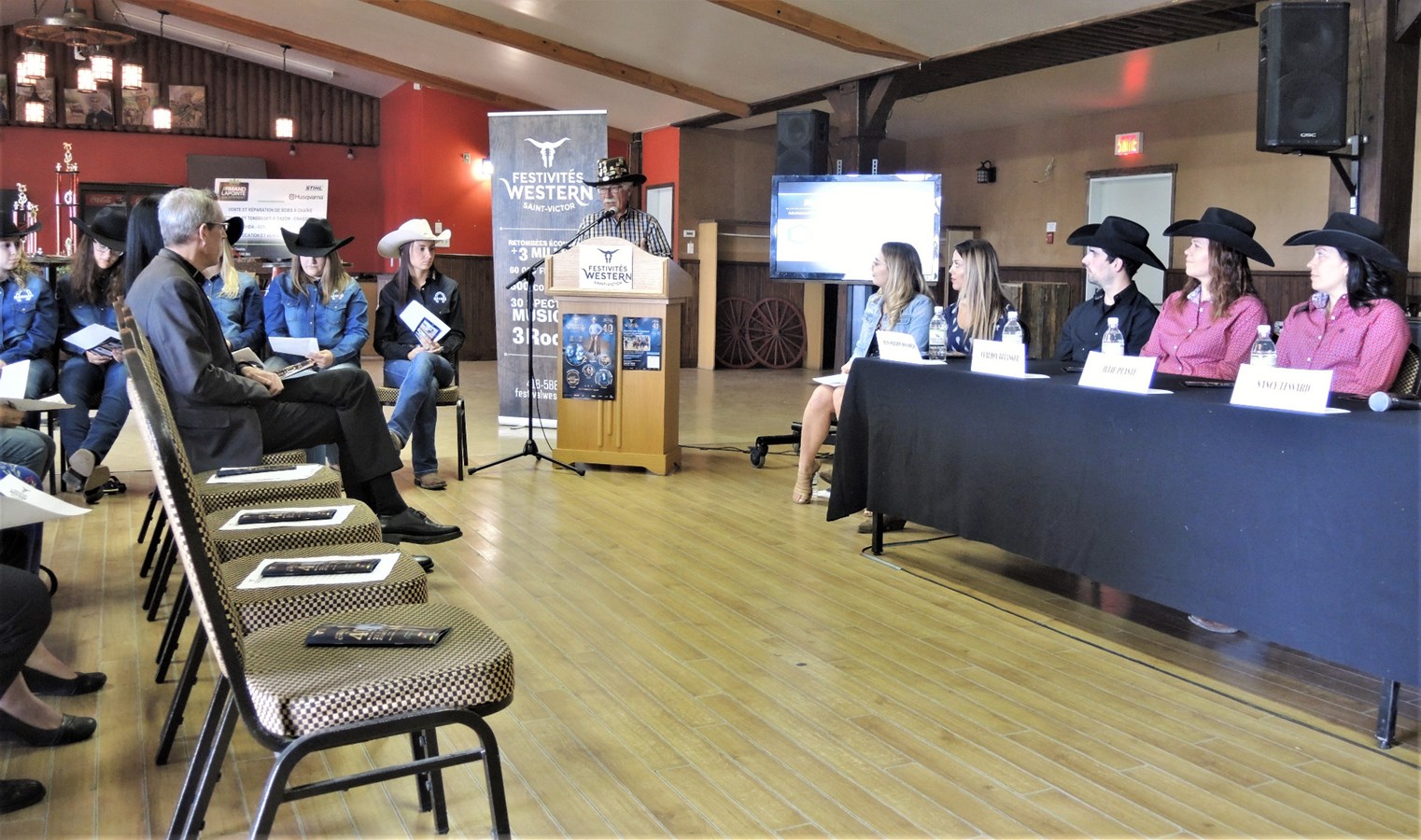 La conférence de presse annonçant la 40e édition des Festivités Western de Saint-Victor a eu lieu lors du mercredi 23 mai 2018.