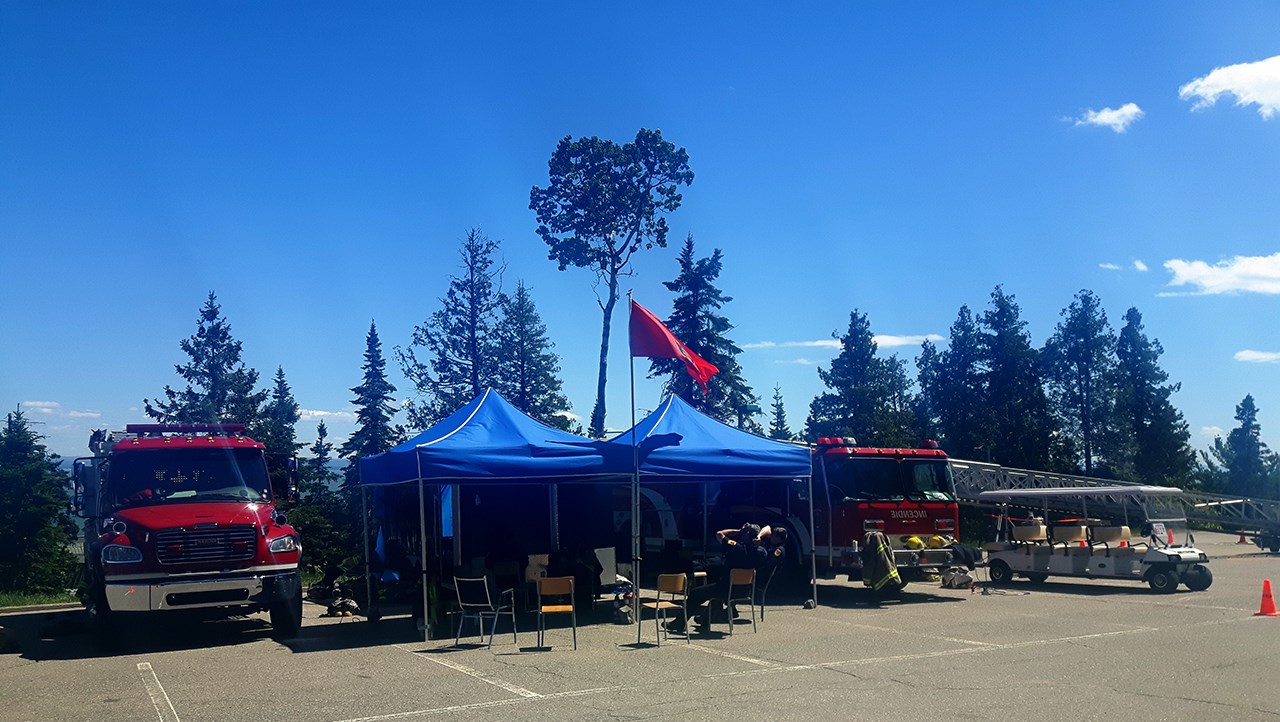 Des pompiers de la Beauce en service au rassemblement du G7