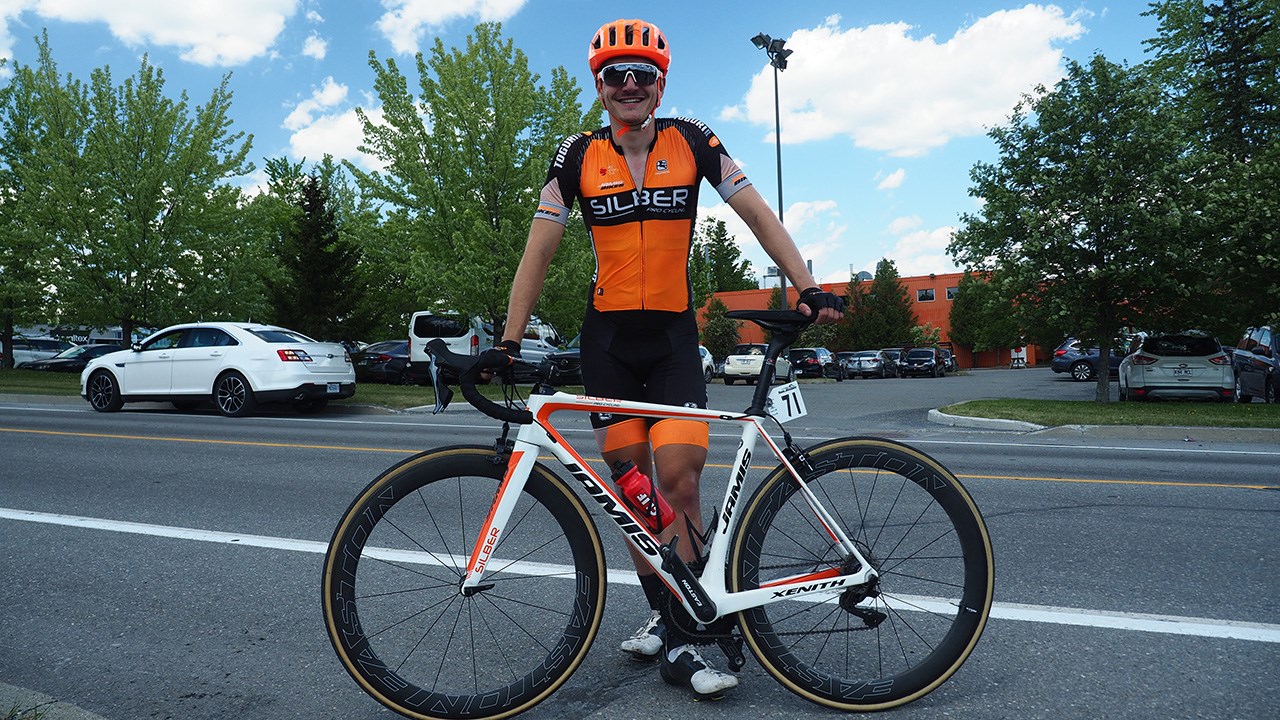 Pier-André Côté, vainqueur de la première étape du Tour de Beauce