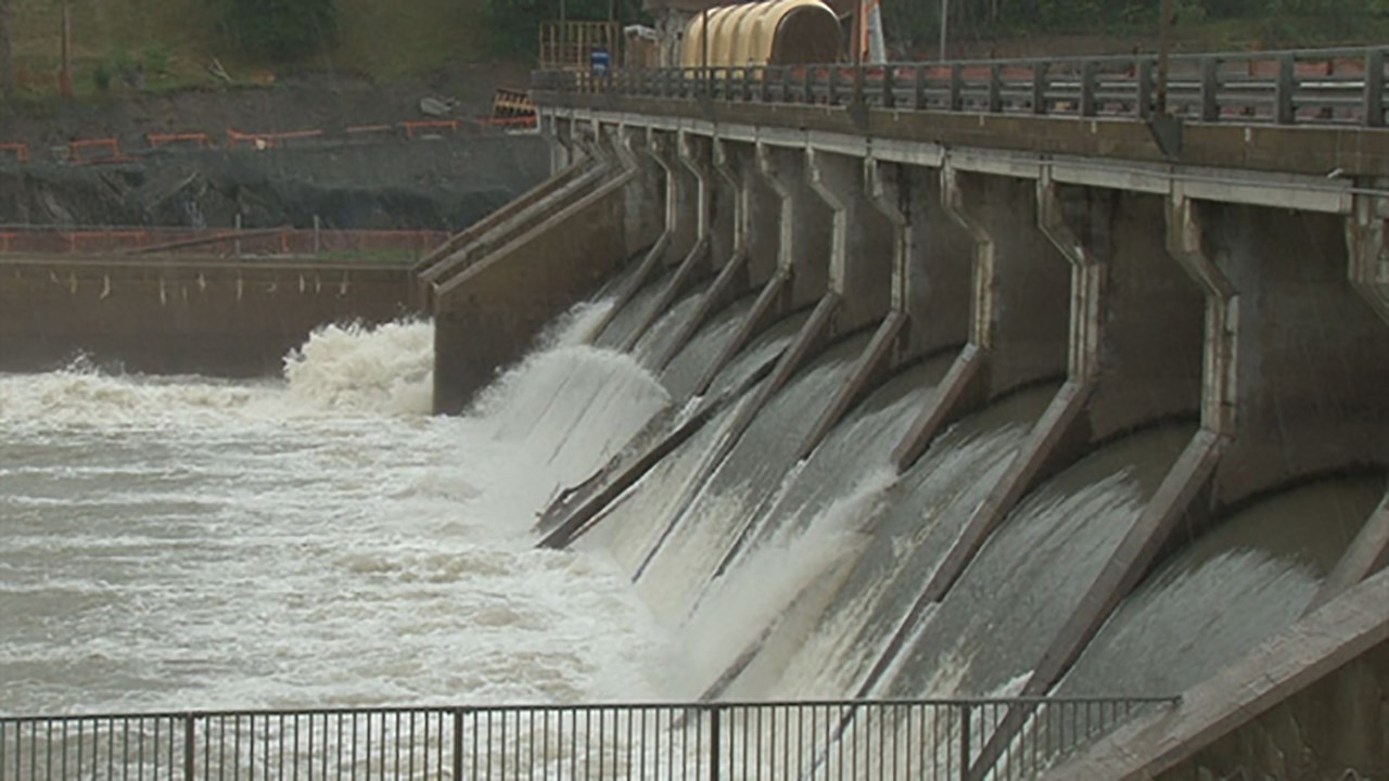 Le barrage Sartigan à Saint-Georges.