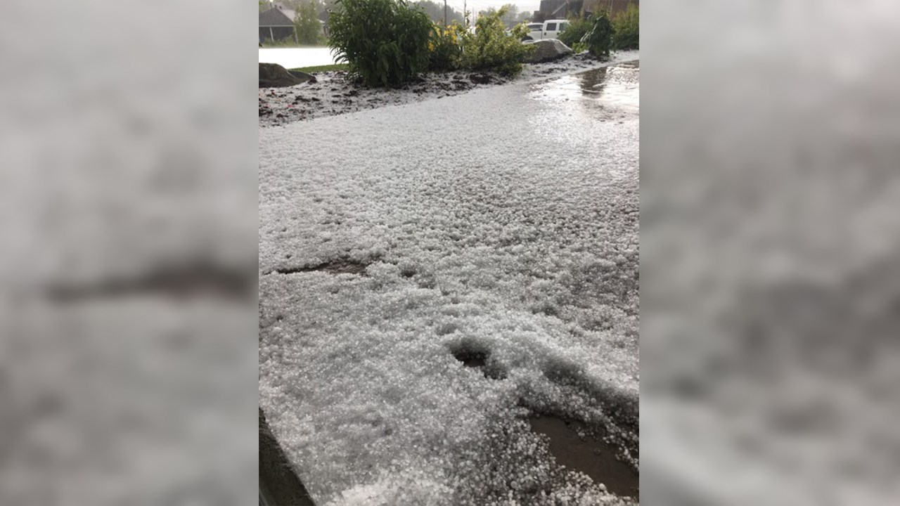 De la grêle à Saint-Martin en plein été le 25 juin