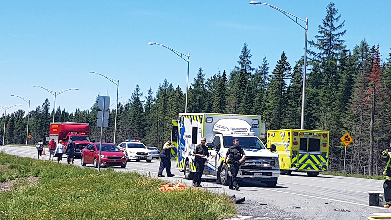 Un important accident est survenu à Notre-Dame-des-Pins