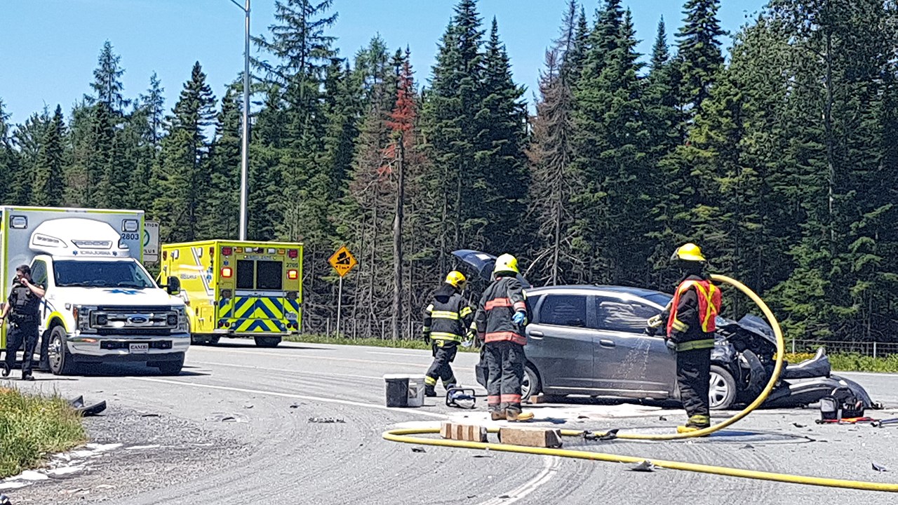 Un important accident est survenu à Notre-Dame-des-Pins