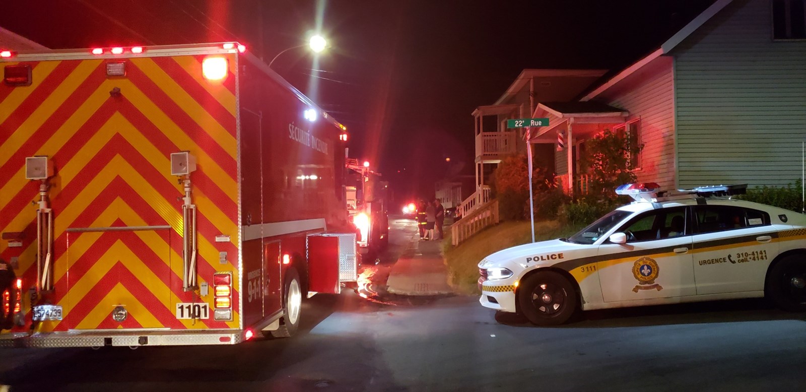 Une deuxième intervention incendie en deux nuits sur la 1re avenue Ouest à Saint-Georges