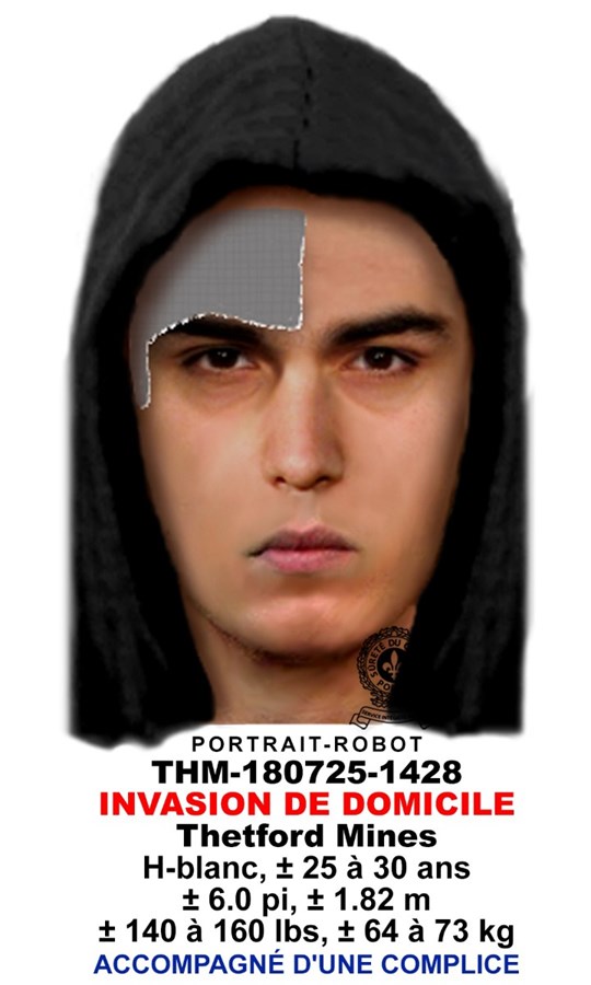 La sûreté de Thetford Mines recherche un individu dangereux