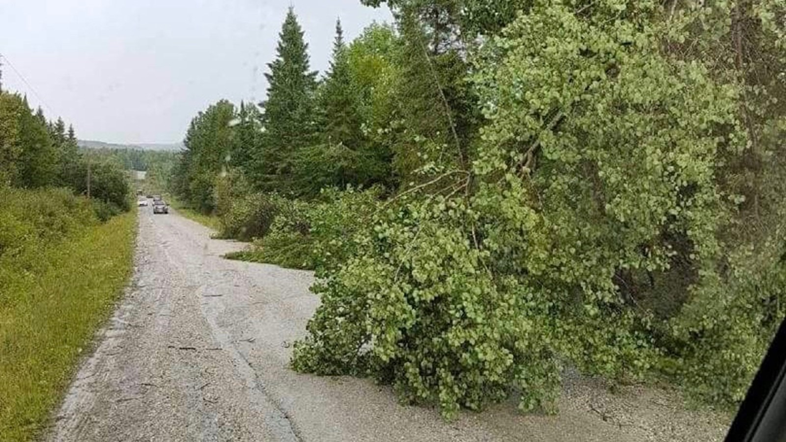 Photos des dégâts à St-Julien mercredi après-midi