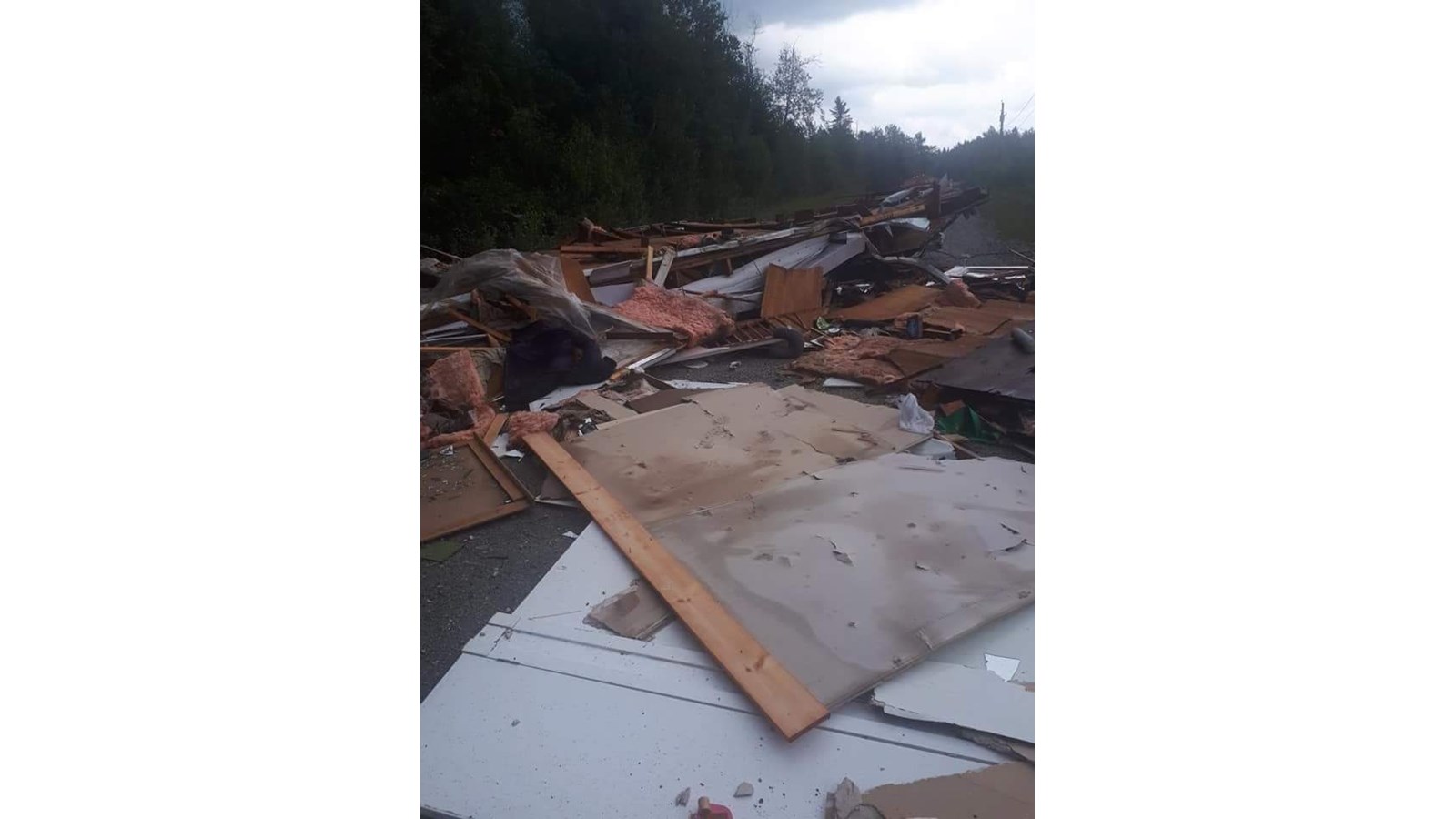 Photos des dégâts à St-Julien mercredi après-midi