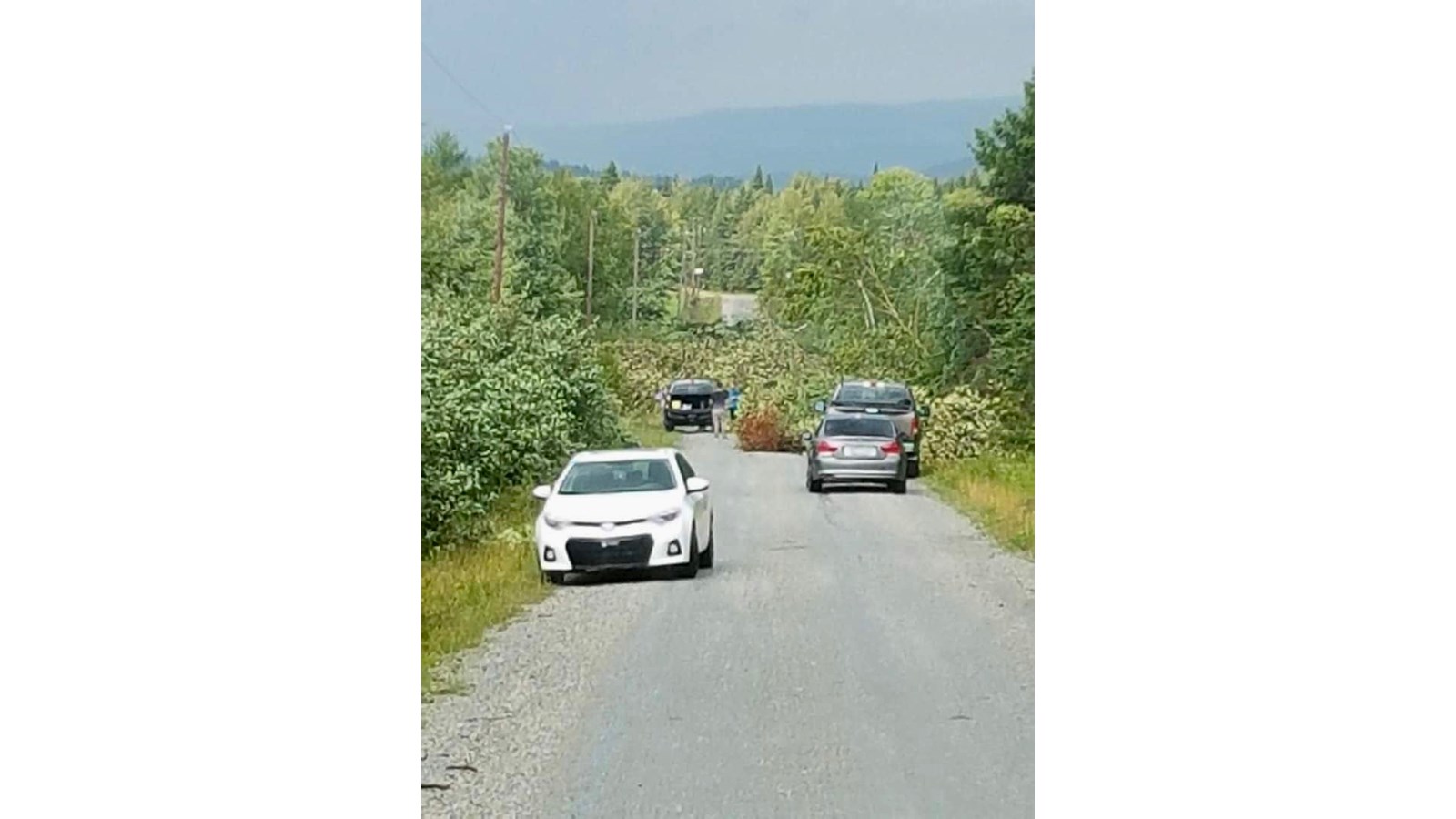 Photos des dégâts à St-Julien mercredi après-midi