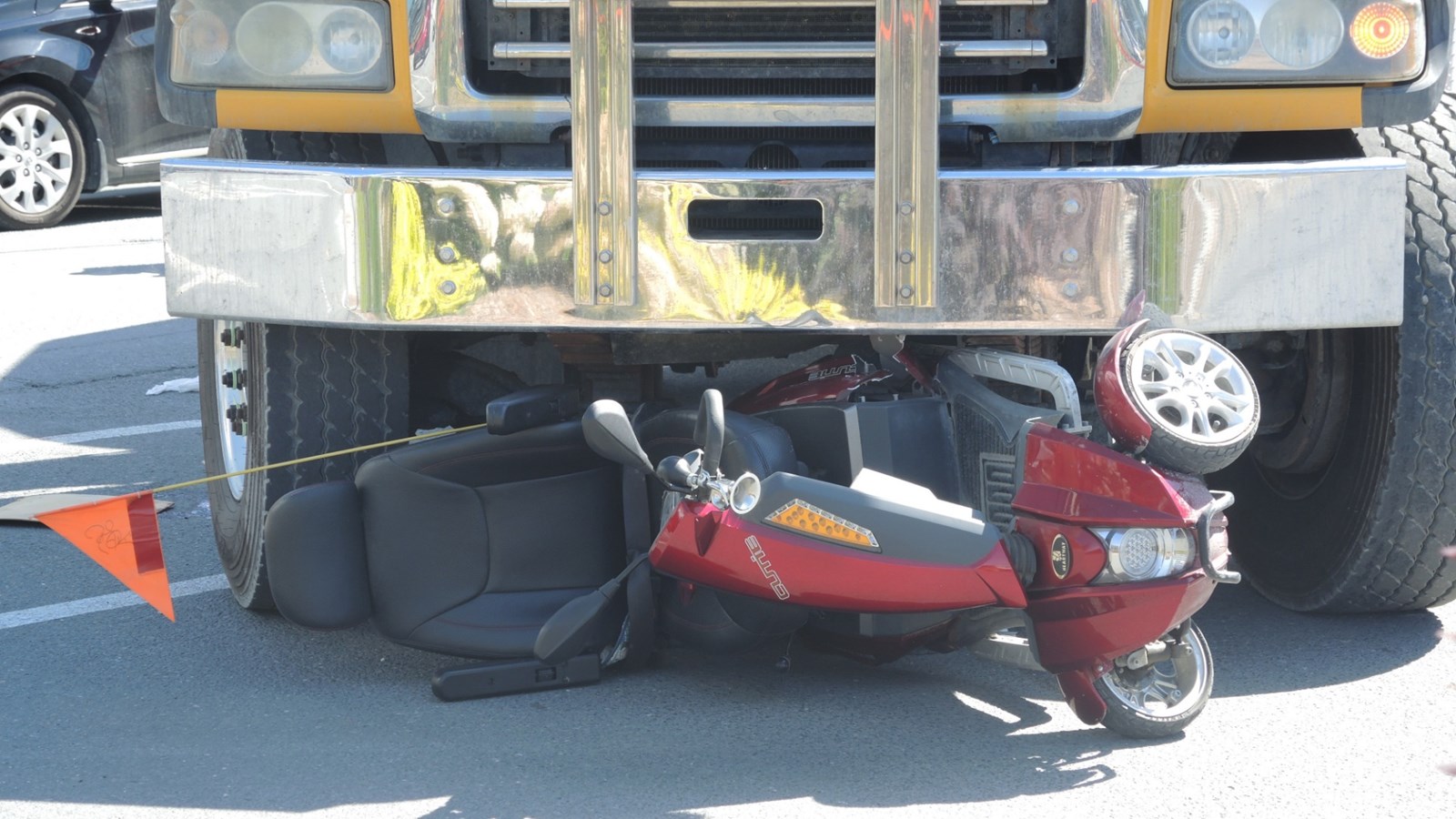 Un camion malaxeur fauche un homme en quadriporteur à St-Georges