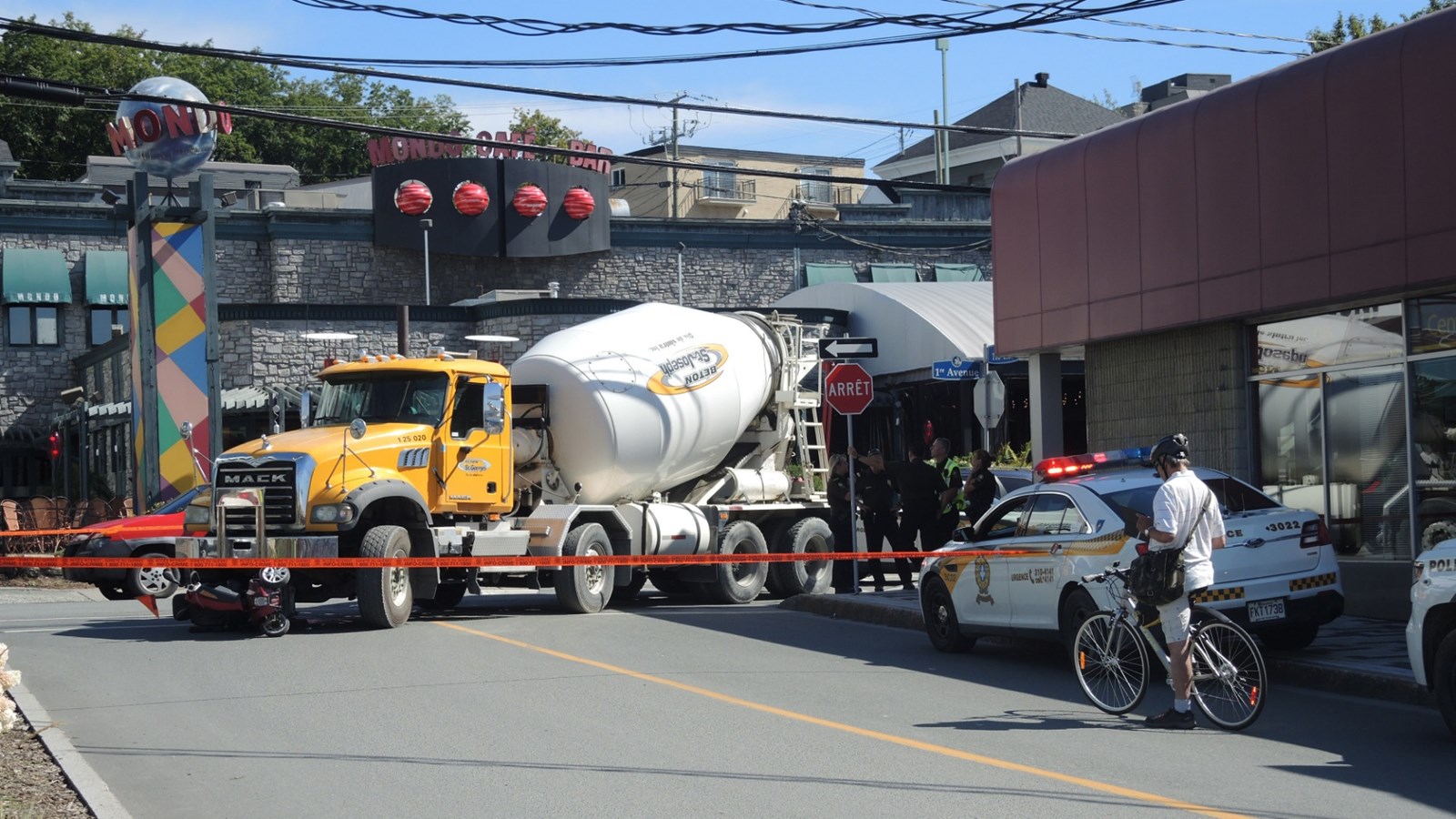 Un camion malaxeur fauche un homme en quadriporteur à St-Georges