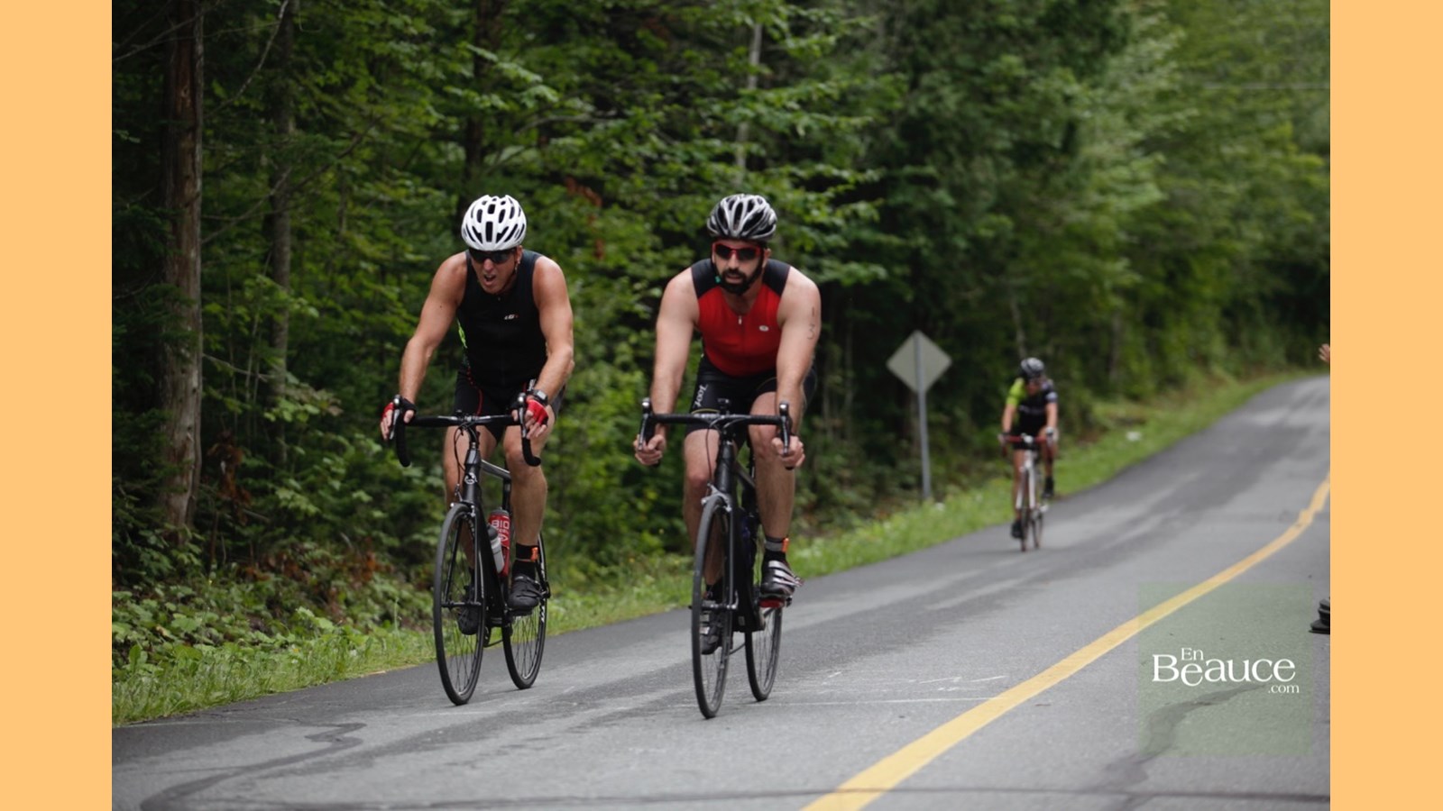 EN IMAGES : le triathlon du Lac-Poulin (partie vélo)