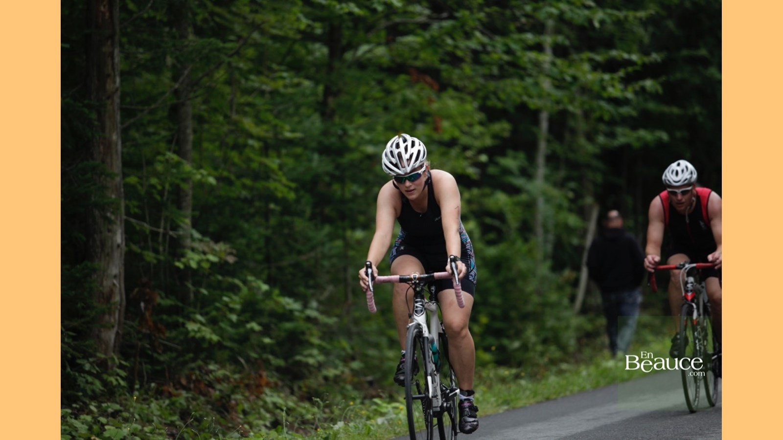 EN IMAGES : le triathlon du Lac-Poulin (partie vélo)